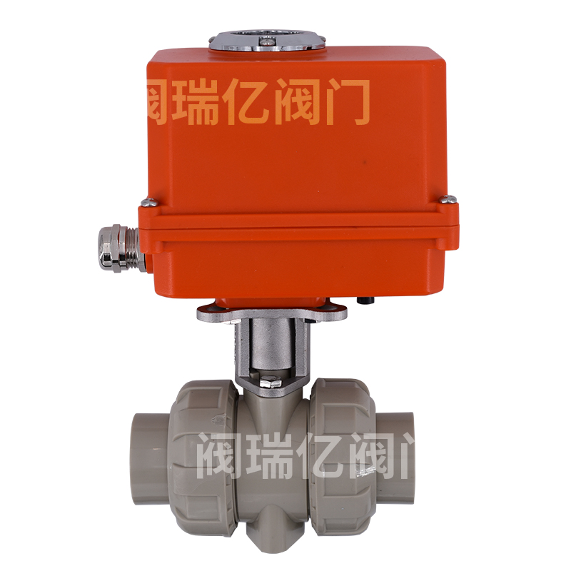 迷你電動(dòng)PPH/R球閥 Q921F-10PP 無(wú)源觸點(diǎn)開(kāi)關(guān)型 耐酸堿腐蝕球閥