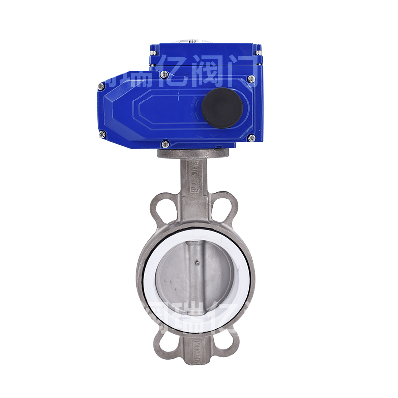 電動不銹鋼四氟軟密封對夾蝶閥 D971F-16P  智能流量比例調(diào)節(jié)蝶閥